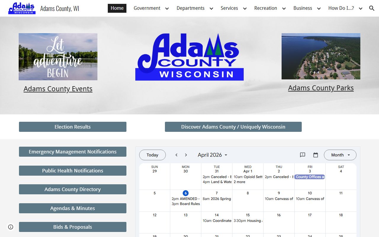 Adams County Death Index