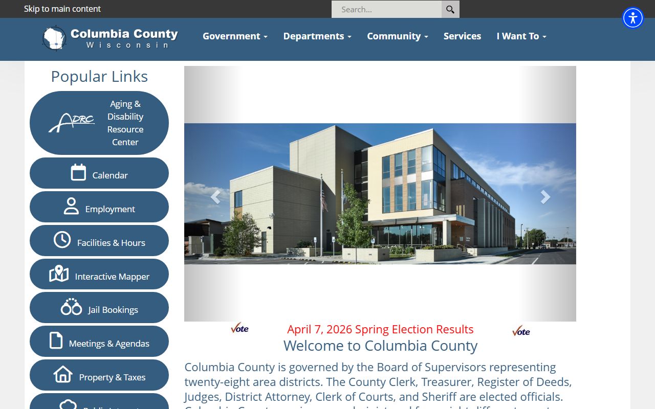 Columbia County Death Index county portal