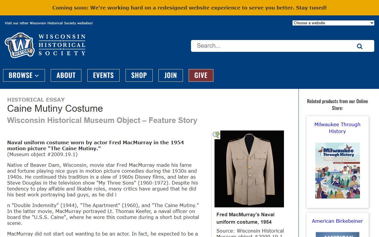 Dunn County Death Index at the Wisconsin Historical Society