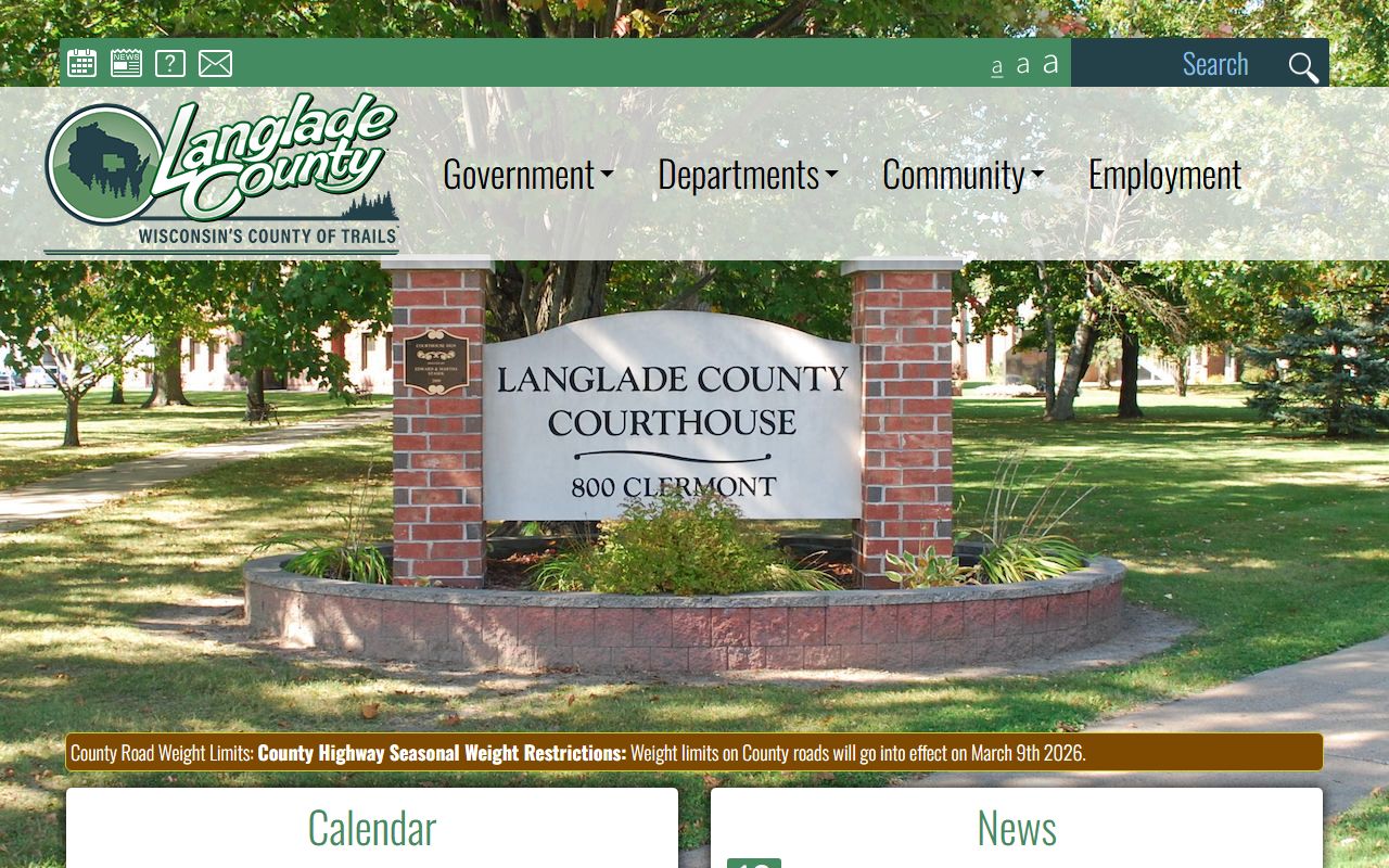 Langlade County Death Index records at Langlade County government