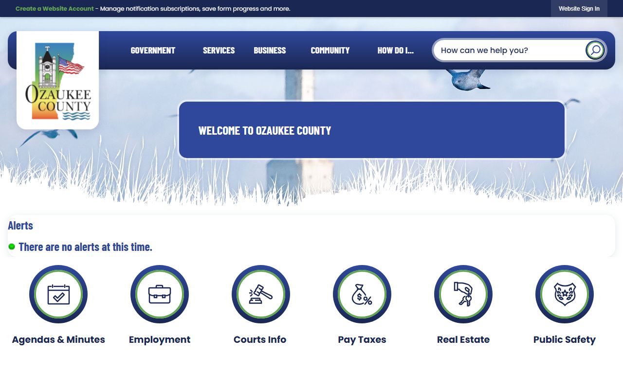 Port Washington, Ozaukee County Death Index records at the county government site