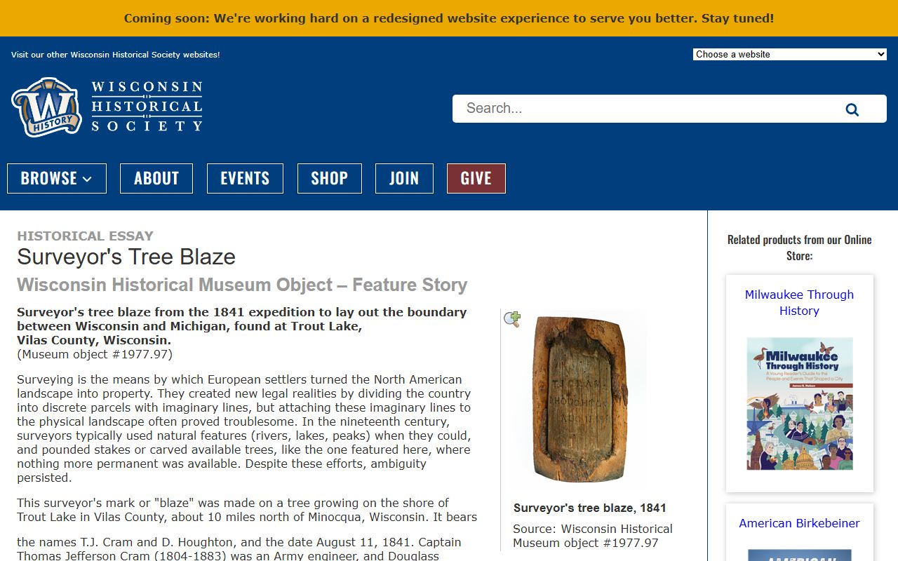 Pepin County Death Index Wisconsin Historical Society article