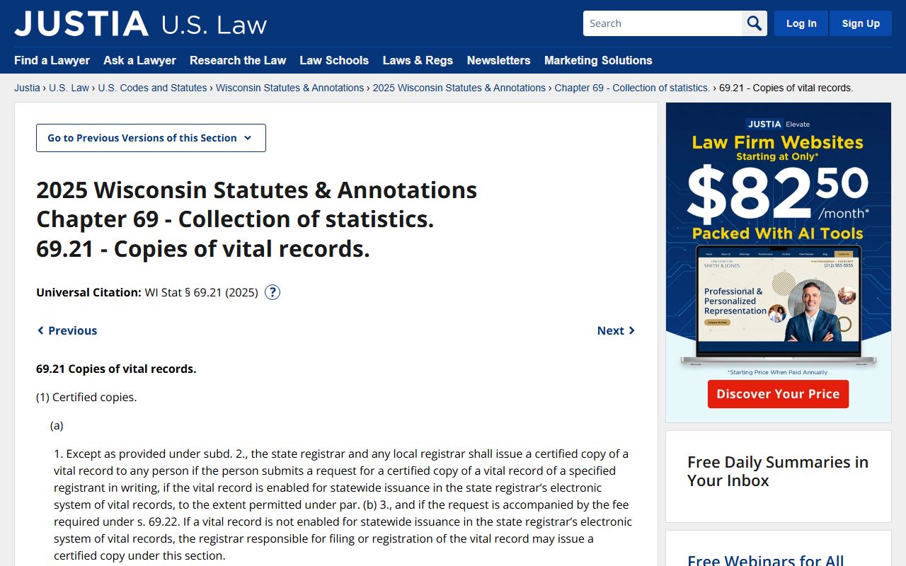 Wisconsin Death Index copy requirements